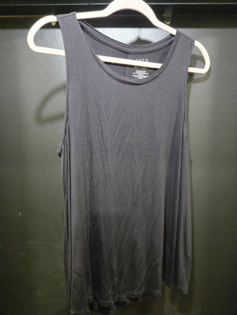 Apt. 9 Black Ribbed Tank Top